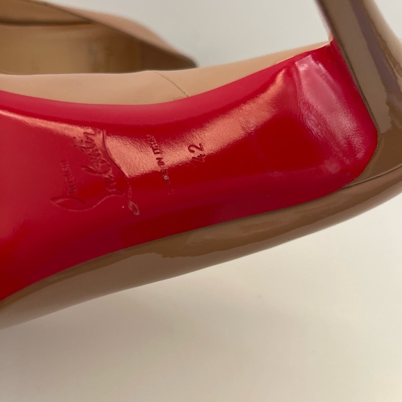 Christian Louboutin Heel Pump Beige Heel Size42 11.5 US - Picture 12 of 12